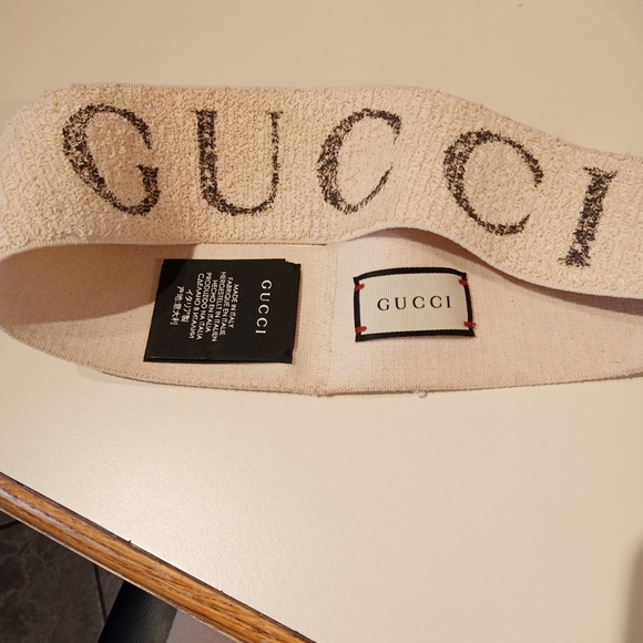 Gucci Beige Logo Headband